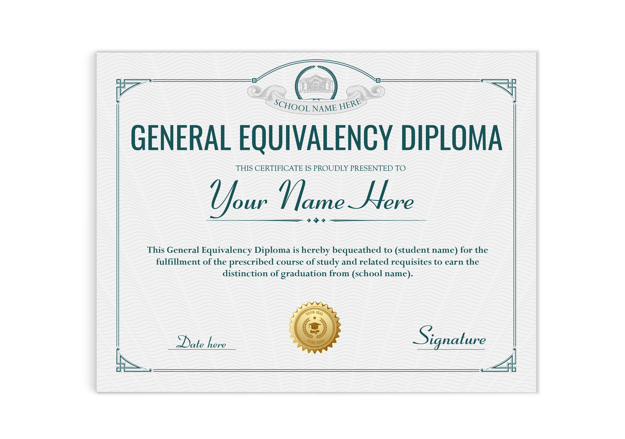 GED Diploma From USA