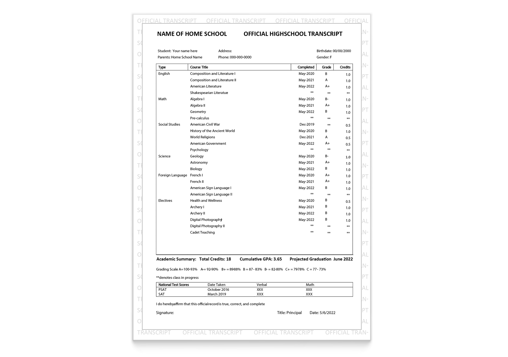 high-school-transcript-template-fill-out-printable-pdf-forms-online