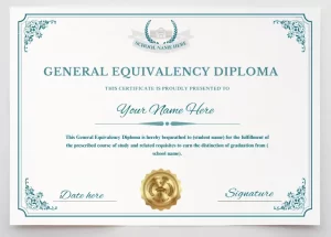 phony ged diploma