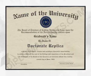 Fake PhD Doctorate Degree