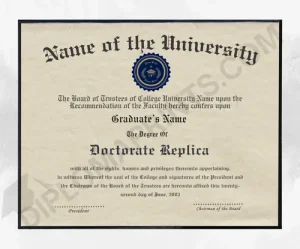 novelty replacement phd diploma