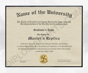 novelty replacement master diploma